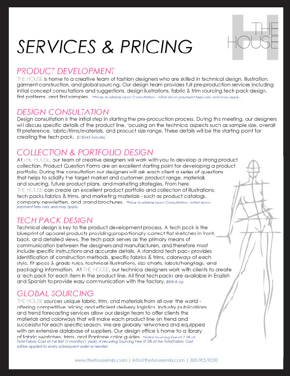 Service and Pricing Guide